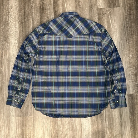 Rafter-C Red Dirt Collection Western Long Sleeve Pearl Snap Button Shirt - XL - Picture 3 of 8